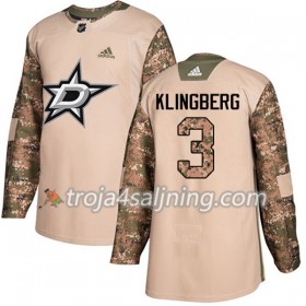 Dallas Stars tröja John Klingberg 3 Adidas 2017-2018 Camo Veterans Day Practice Authentic - NHL Tröjor Herr